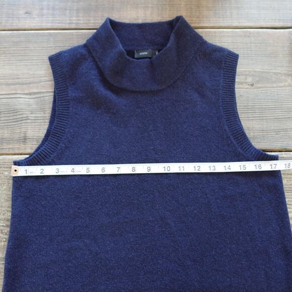 Joseph Dress Medium Navy Joy Wool Cashmere Layering Midi Duster Tunic Minimalist - Picture 10 of 12